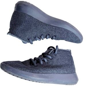 ALLBIRDS MIZZLES Merino wool water resistant soft black size 8